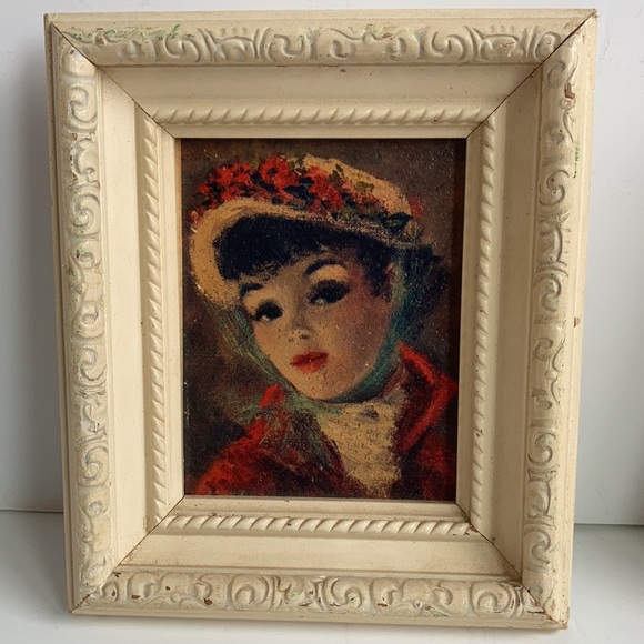 Vintage C. & A. Richards Huldah Annette & Suzanne portrait paint prints H282H283 - Picture 2 of 14